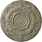 Ekena Millwork Oslo Ceiling Medallion (Fits Canopies up to 10 1/2"), 28 1/8"OD x 1 3/4"P, Castle Stone Crackle CM28OSCSC - alternate 1